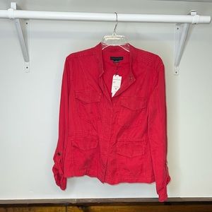 NWT Sanctuary Red Lightweight Safari Jacket- M‎